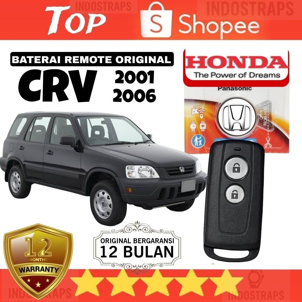 Batre kunci remote mobil Honda CRV CR-V Gen 2 CR-V 2001-2006 original bergaransi 12 bulan
