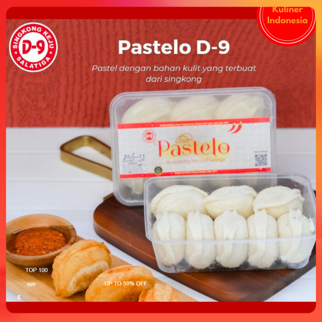 Frozen Pastelo D9 singkong Khas Salatiga,Semarang Camilan Gorengan Rumahan Siap Goreng