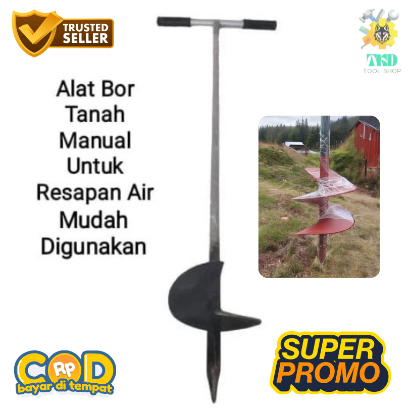 BOR BIOPORI BOR TANAH MANUAL ALAT LUBANG TANAH SUMUR RESAPAN