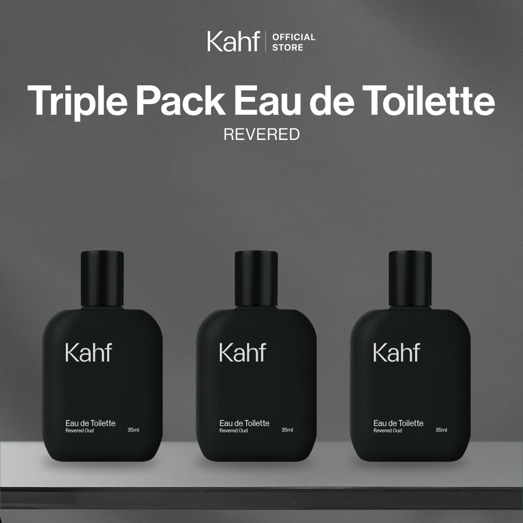 Paket Kahf Fragrance - Parfum Pria Triple Pack Eau de Toilette (EDT)