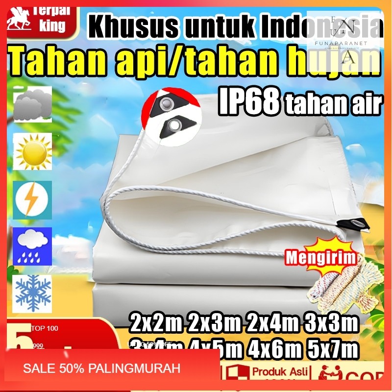 【Khusus untuk Indonesia】terpal terpal tenda Putih terpal plastik terpal karet2x2/2x3/2x4/3x3/3x4/4x5