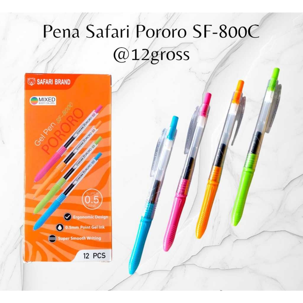 

[SDW] pekanbaru/BOLPOIN GEL / PENA PORORO SAFARI 0.5MM HITAM