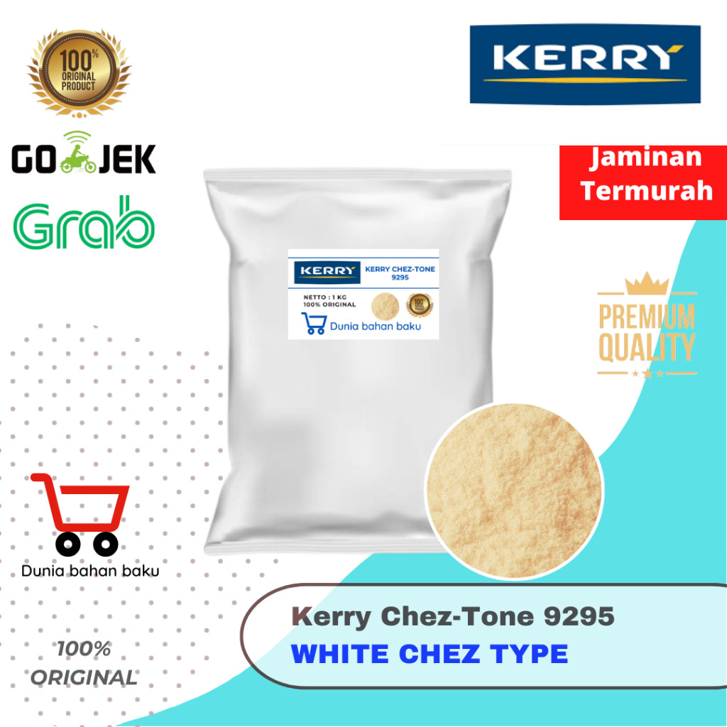 

KEJU BUBUK KERRY CHEZTONE 9295 PREMIUM WHITE CHEESE POWDER 500 g / 1 Kg | 100% ASLI | Repack Alufoil