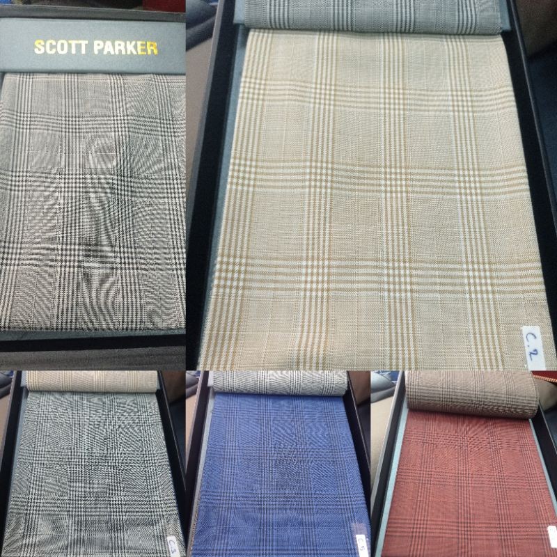 KAIN KOTAK KOTAK CELANA/JAS/BLAZER DASAR KOTAK/KAIN MOTIF ELEGANT