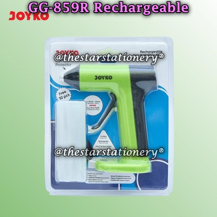 

(1 Set) GROSIR Rechargeable Glue Gun JOYKO GG-859R / Lem Tembak Tanpa Kabel Joyko GG-859 R (1 Set)
