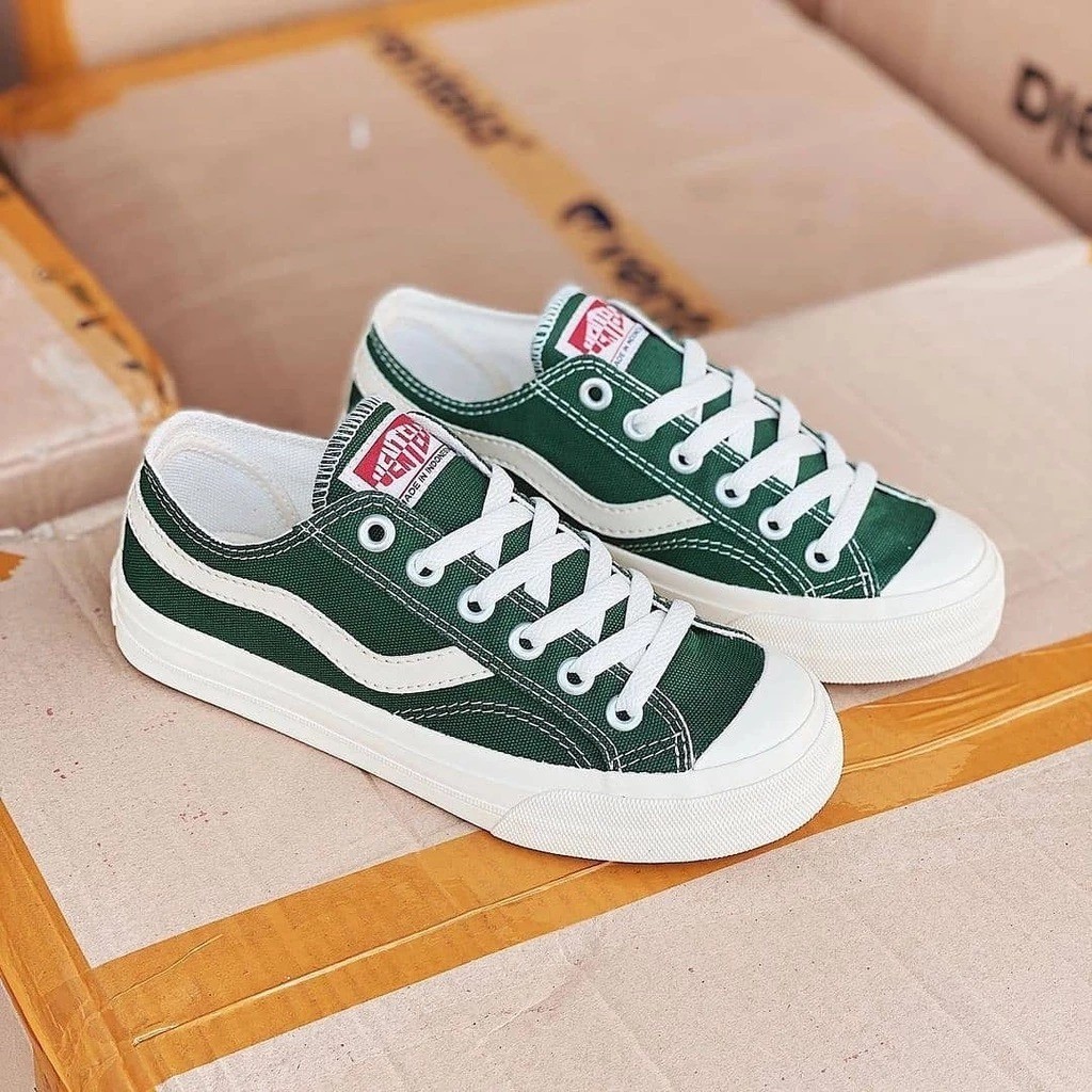 KL29QQ VENTELA PUBLIC GREEN LOW ORIGINAL Black White - Sepatu Pria Ventela - Full Black - Ventela Pu