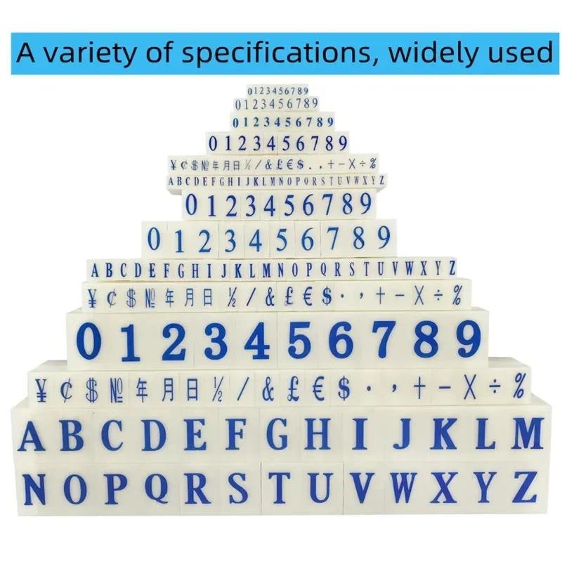 

DIY Paper Work Diary Album Wedding Lowercase Letter Alphabet Stamp Digital Number Symbol Seal Chapter Combination Ink Print