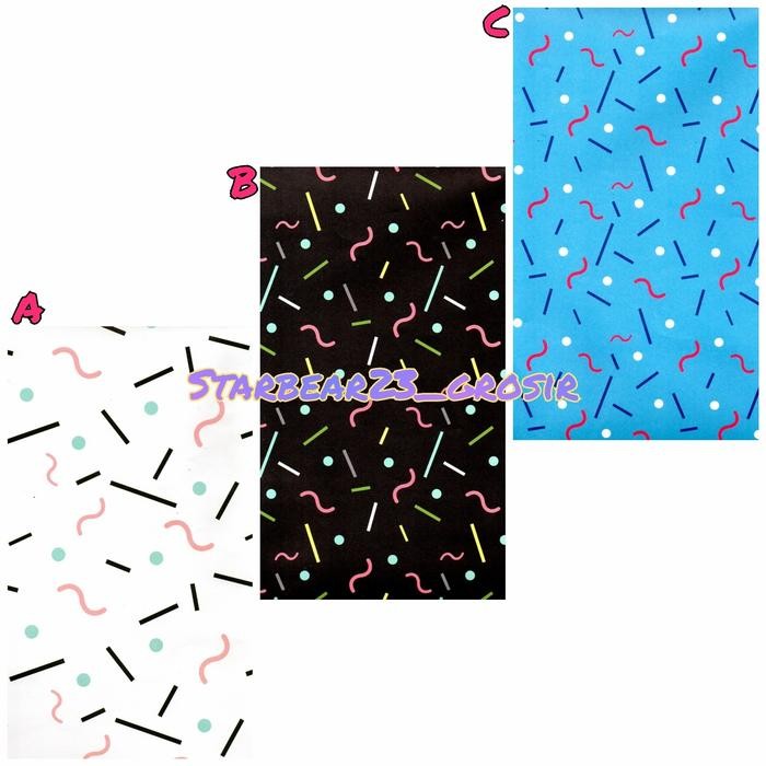 

TERBARU!! Kertas kado Jumbo Confetti Pattern Sansanwawa - biru