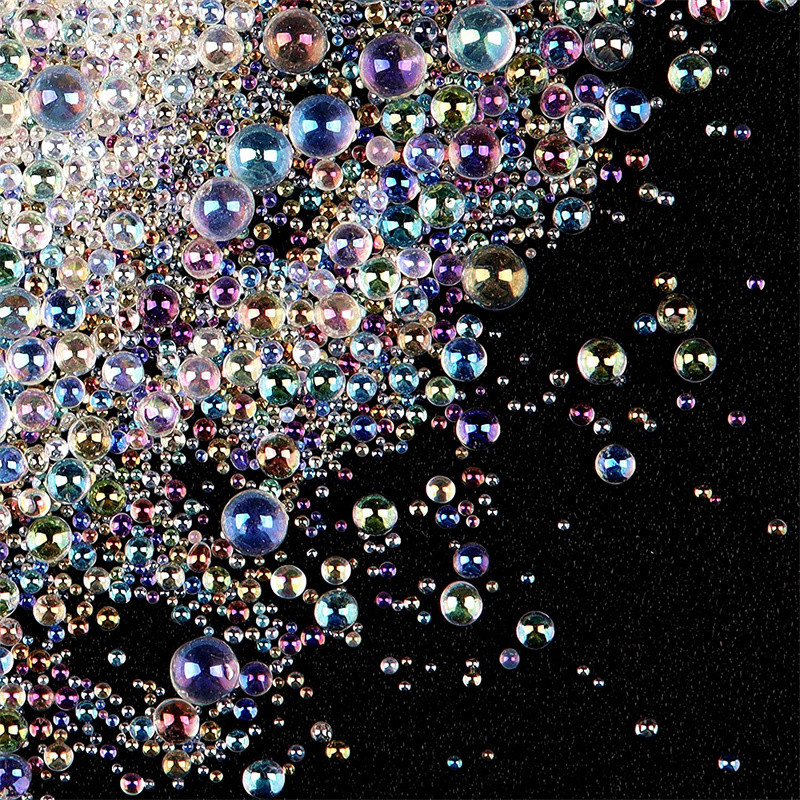 

10g 0.4-3mm Mini Bubble Ball Bead Epoxy UV Resin Filler for DIY Nail Art Mold Silicone Jewelry Making Supplies Accessories Decor