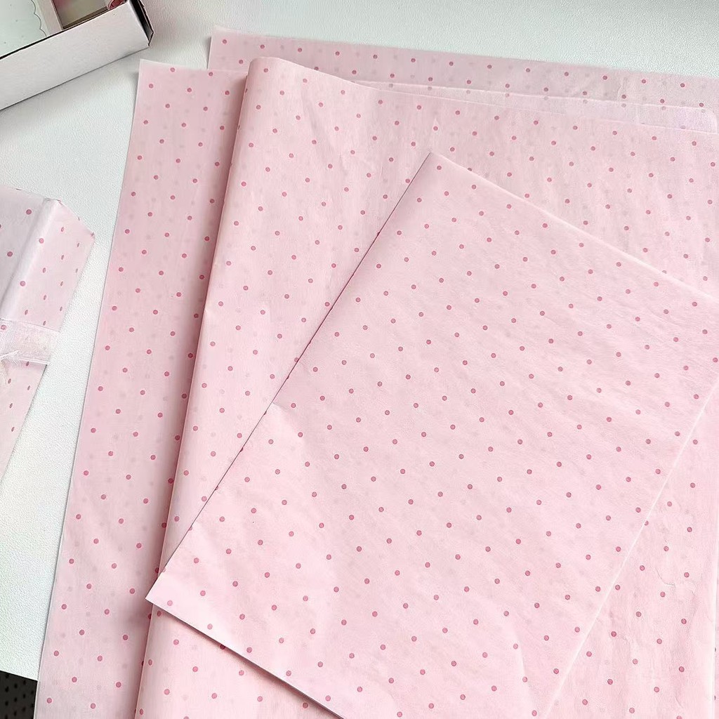 

Ins Pink Polka Dot Sydney Paper Gift Wrapping Paper, Small Fresh Bouquet Wrapping Paper, Gift Paper, DIY Handmade Material