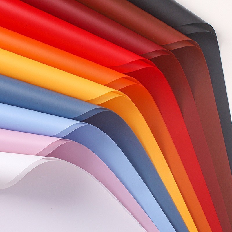 

One Paper - Kertas Buket Bunga Polos Full Color Cellophane Wrapping Paper Soft Pastel Flower Wrap KB6120