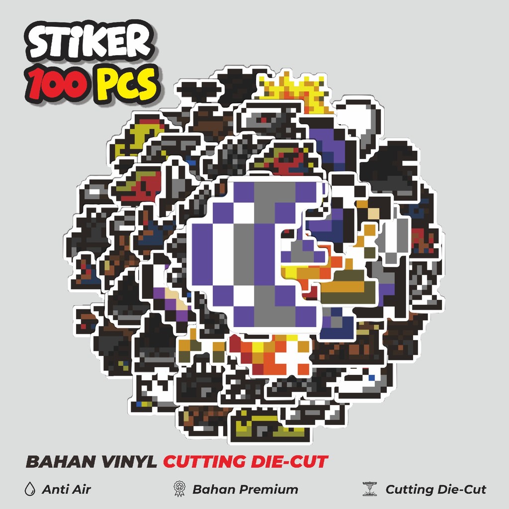 

Terbaru! 50 pcs Stiker Pixel Digimon V65 Dekorasi Lucu Kreatif untuk Notebook, Skateboard, HP