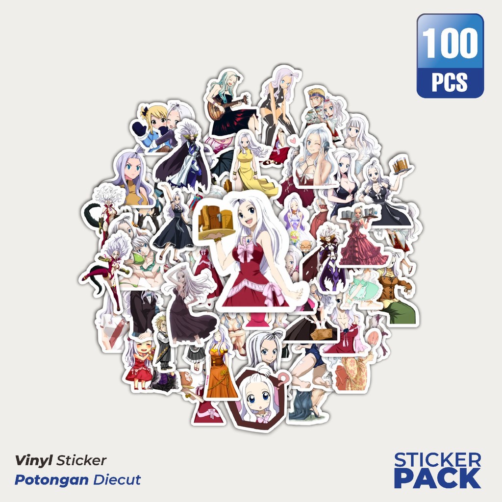 

Super Hemat! 100 PCS Stiker Anime Series Fairy Tail Karakter Mirajane Waterproof Aesthetic- Untuk Laptop, Motor, dan Helm - Paper Stationery Pack