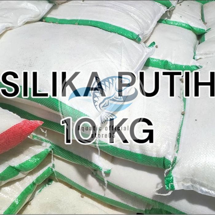 Silika putih 10 kg / pasir silika putih / pasir silika / silika putih / pasir aquascape / pasir aqua