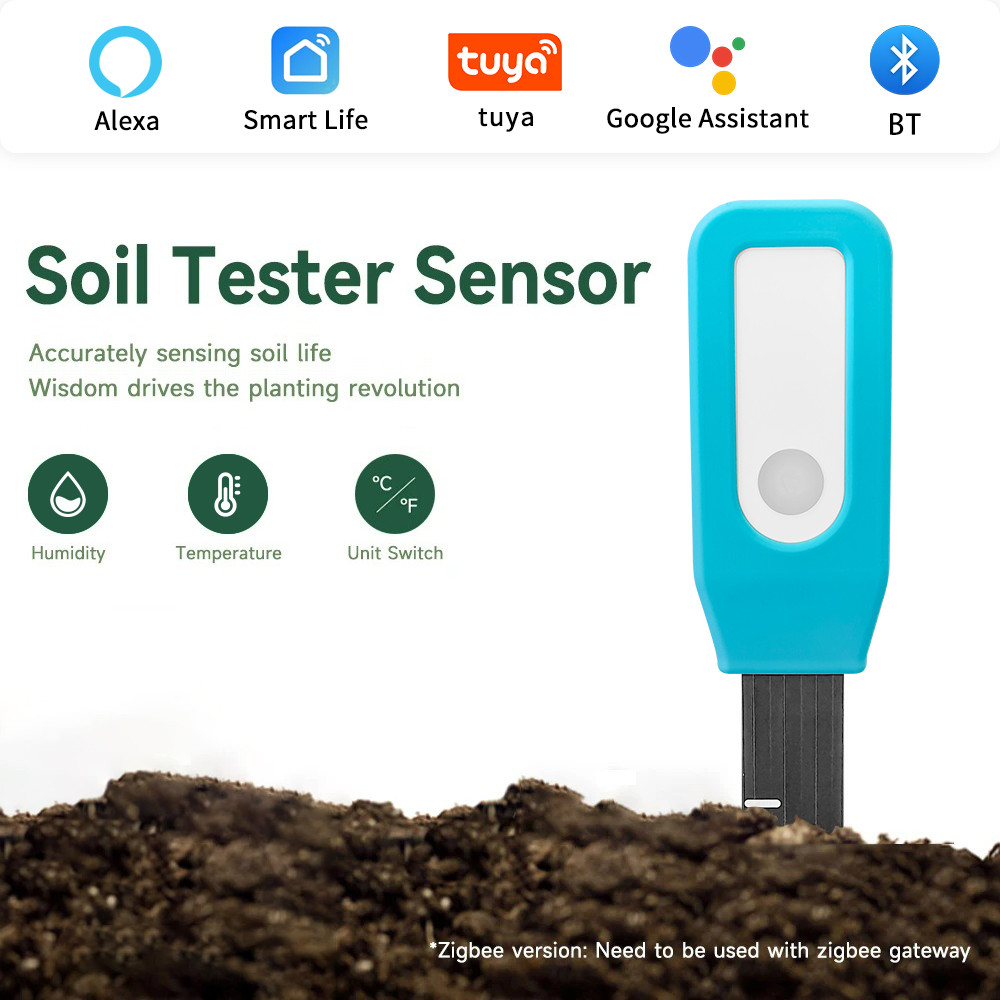 

Tuya Bluetooth Soil Moisture Sensor Smart Life Products Temperature And Humidity Sensor Automation Irrigation Detector