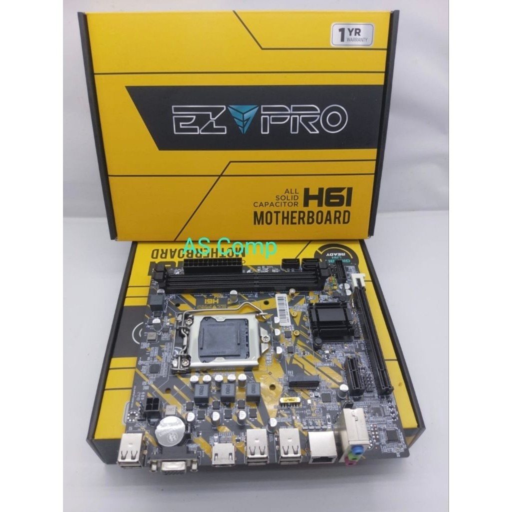MOTHERBOARD EZPRO H61 USB 3.0 LGA 1155 NVME Slot new
