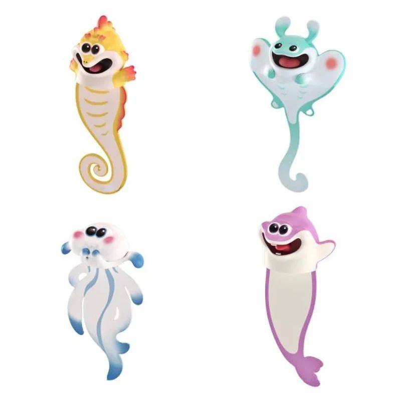 

3d Three Dimensional Animal Bookmark Pvc Cartoon Style Bookmark Student Gift Personalized School Stationery New 2022hot Sale