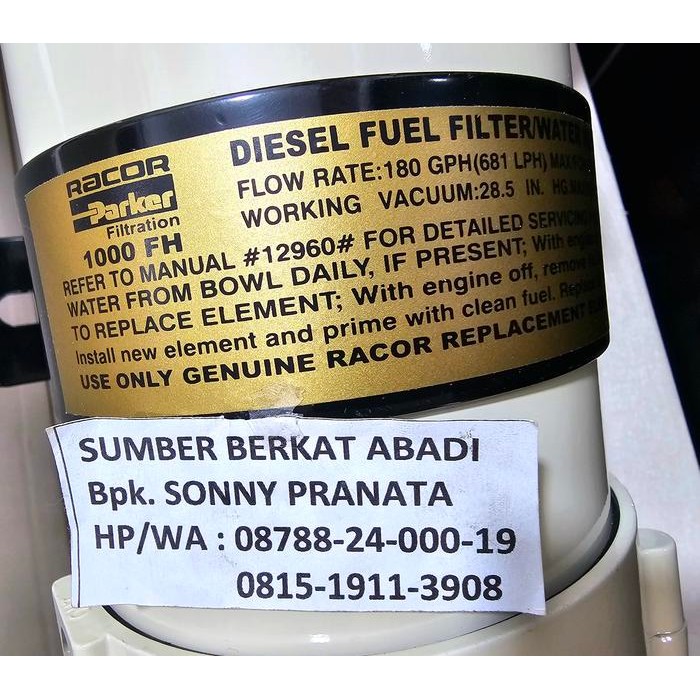 FILTER RACOR 1000FG FH RACOR 1000 FGFH 1000FGFH RACOR 1000 FG FH 1000FH30 1000 FH 30 FH1000 FG1000 F