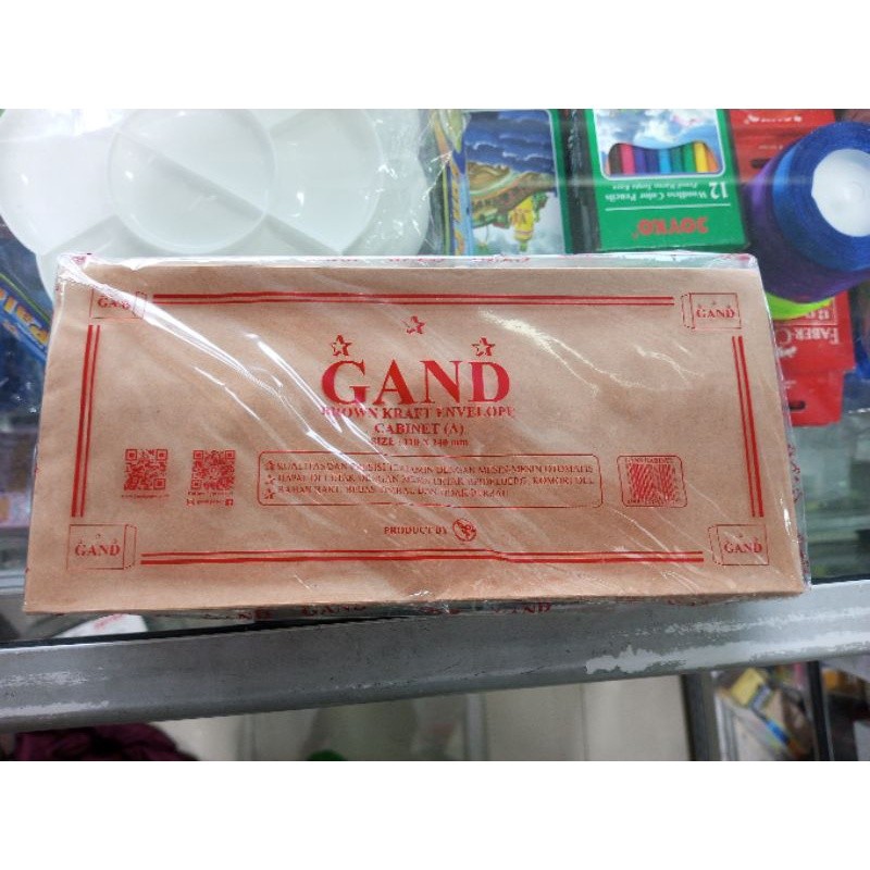 

Amplop coklat polos Kabinet Gand ( 1pak/100pcs )