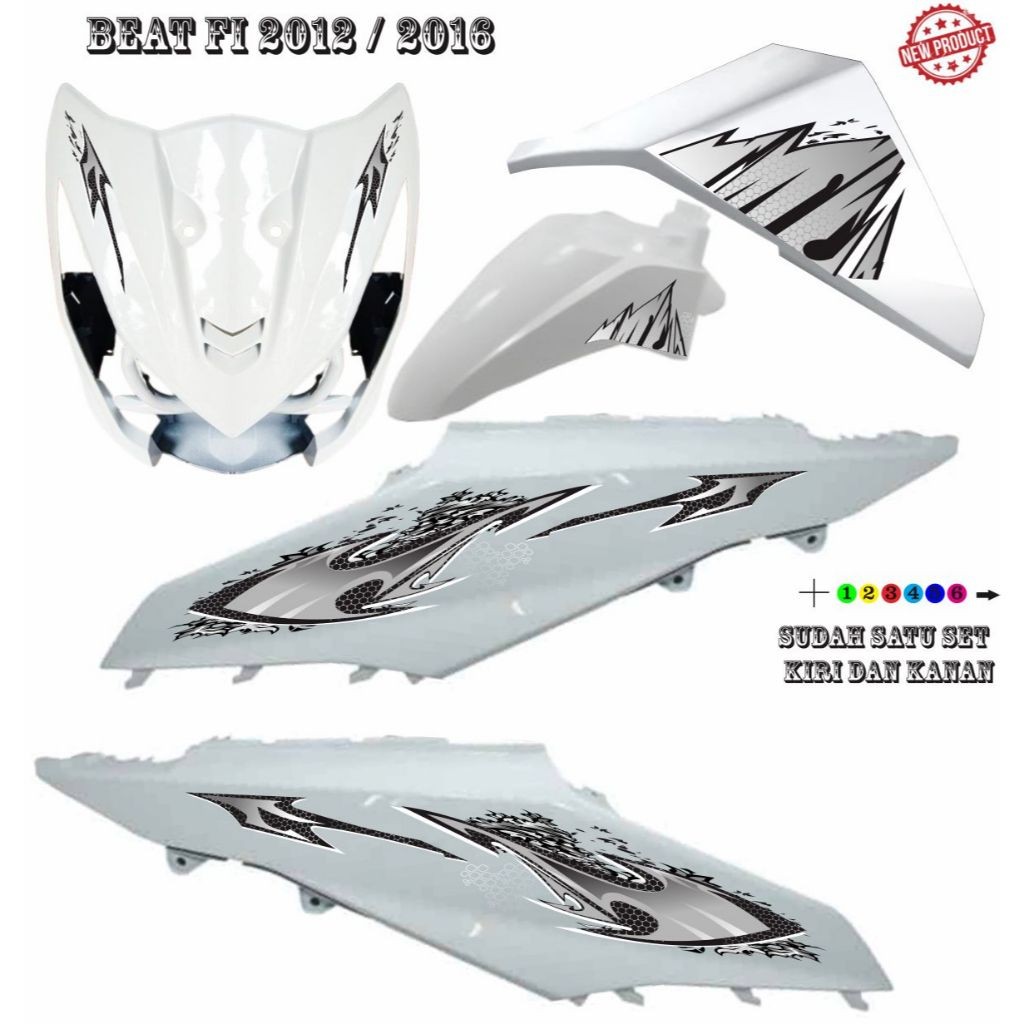 VARIASI MOTOR VARIASI Beat FI Stiker Motor STRIPING BEAT