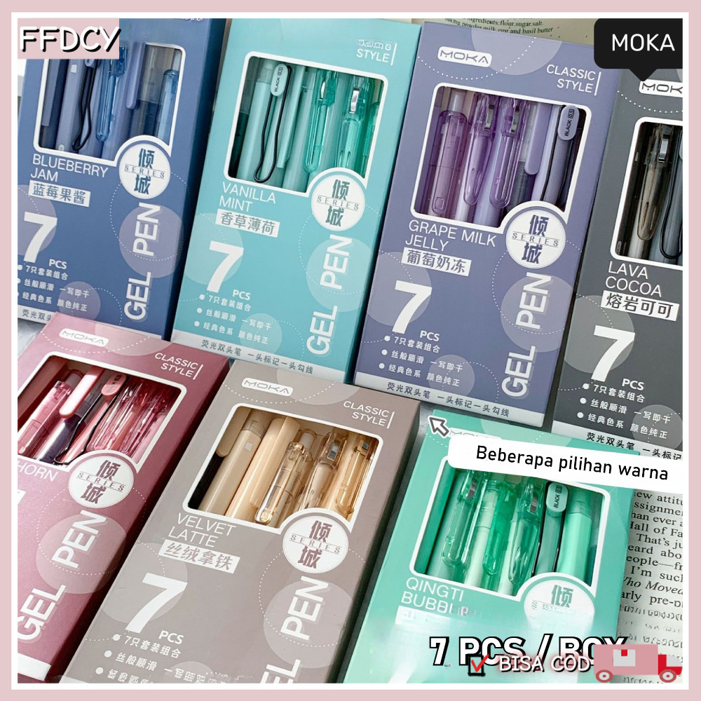 

7PCS Gel Pen Set Klasik Minimalis - Pensil Gel Tinta Mekanis Hitam 0.5mm Untuk Penggunaan Kantor & Sekolah/7PCS Gel Pen Classic Minimalist Set 0.5mm Black Mechanical Gel Ink Pen for Office School Use‌