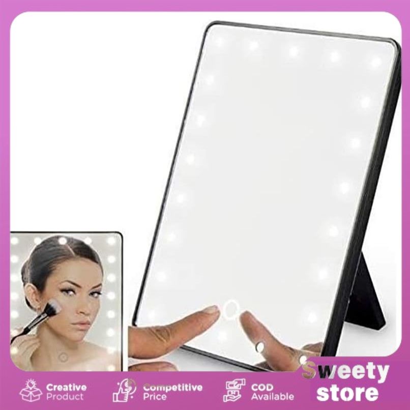 Cermin Makeup Mirror 16 LED Light  /Cermin Rias Makeup Kaca Lampu LED Mirror Touch Screen