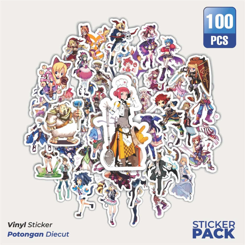 

100 PCS STIKER Stiker Game Series Trickster Karakter Mix 2 Waterproof Aesthetic- Untuk Laptop, Motor, dan Helm - Paper Stationery Pack