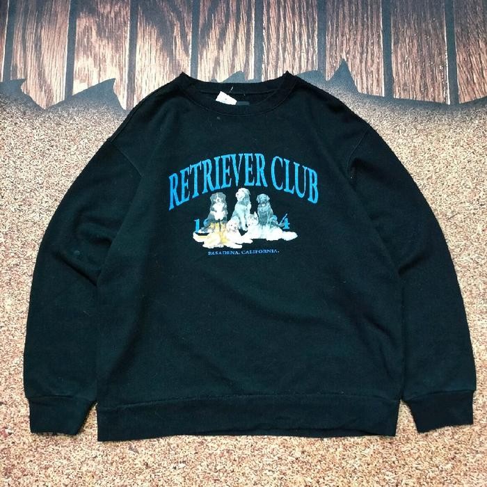 crewneck pria hitam BEVERLY HILLS POLO CLUB sweater pria big center logo murah bagus casual size XXL