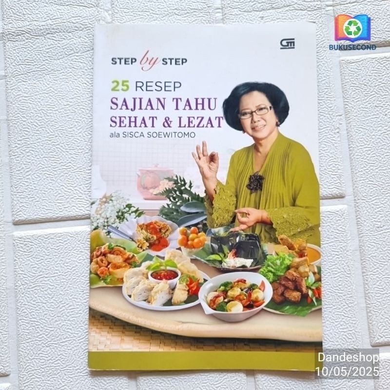 (BEKAS) 25 Resep Sajian Tahu Sehat & Lezat ala Sisca Soewitomo Step by Step - Buku Resep Masakan Gra