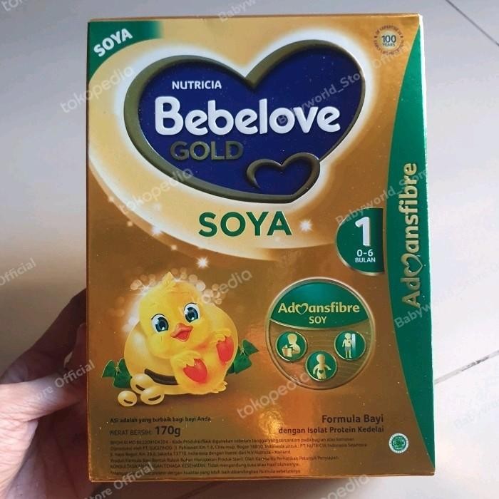 

Bebelove Gold Soya Tahap 1 Susu Bayi 0-6 Bulan 170gr