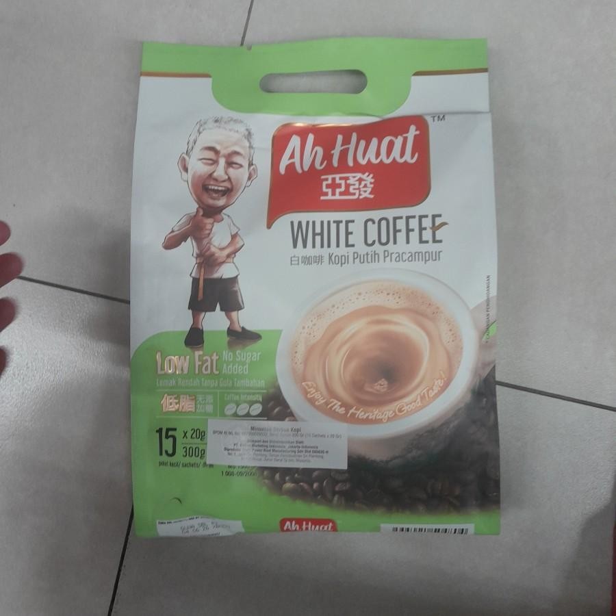 

Ah Huat White Coffee Low Fat No Sugar Kopi Sachet Import ( 15 Sachets )