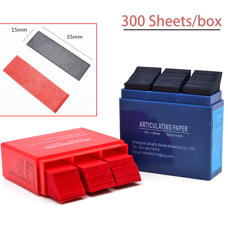 Articulating Paper Straight / Kertas artikulasi lurus gigi karbon marker artikulating paper