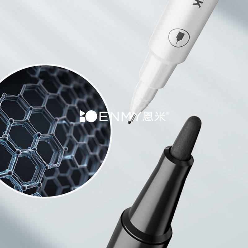 

ENMY Dual-Tip Marker Pen 5pcs Outline Pen Hitam Drawing Pen Pena Gambar