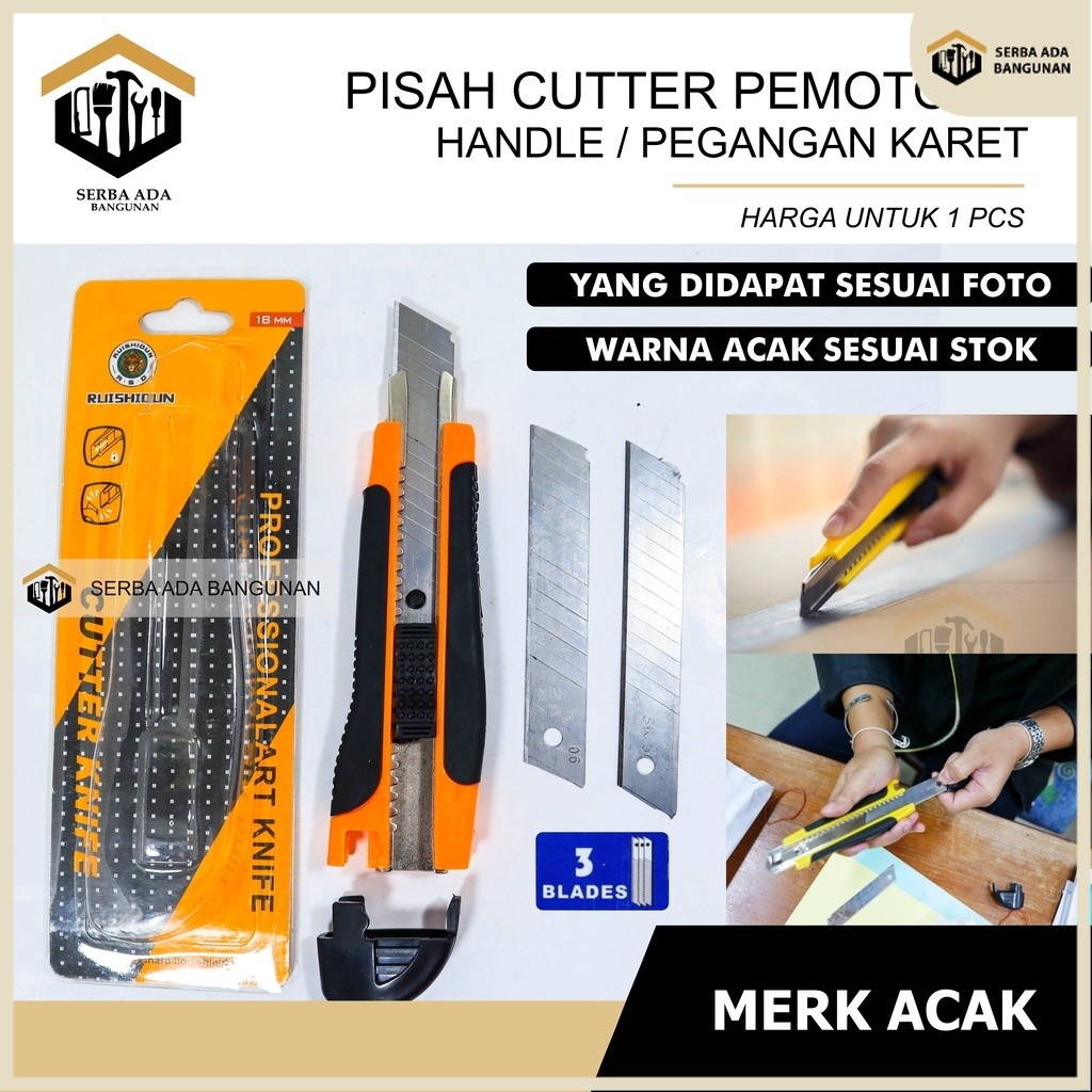 

SAB PISAU CUTTER VICO ( BONUS ISI CUTTER 2BUAH) HIGH QUALITY PISO CUTER KATER TAJAM SUPER HIGH QUALITY