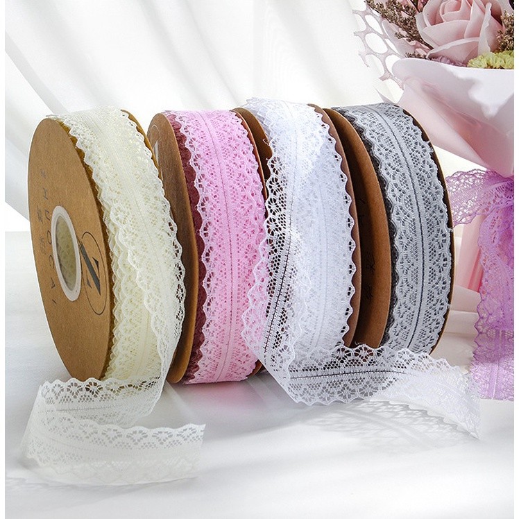 

[1Rol 45Meter] Korean Pita Renda Lace Ribbon 3cm PITA RENDA LEBAR 3 CM / FLOWER WRAP RIBBON