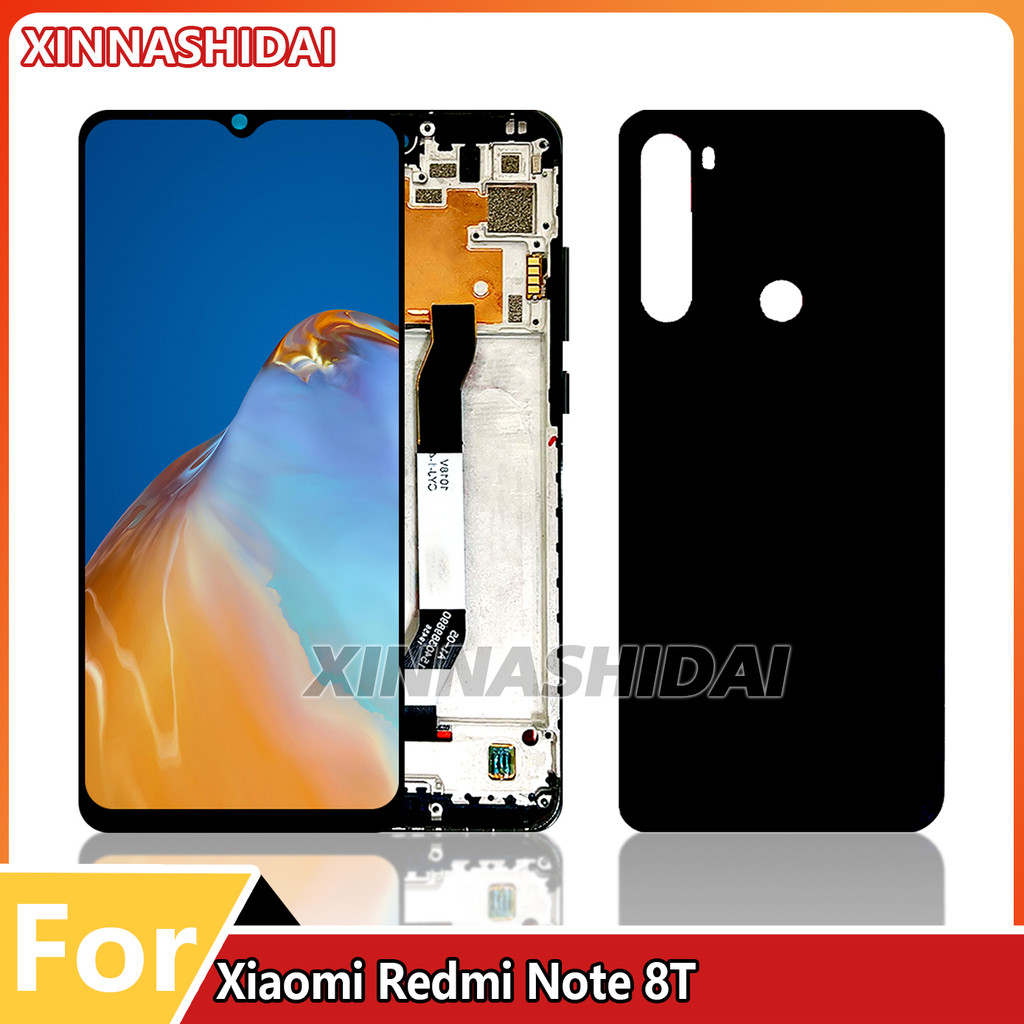 High Quality 6.3" TFT LCD For Xiaomi Redmi Note 8T  LCD Display Touch Screen Frame Battey Cover Hous