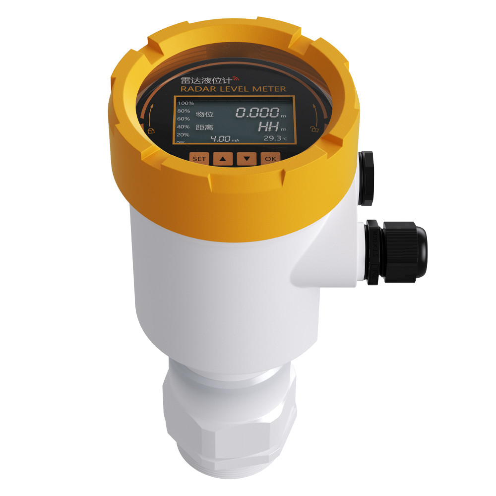 

Radar Level Gauge 4-20mA LCD Radar Level Gauge RS485 0-20m Water Level Sensor DC 24V Liquid Level Transmitter