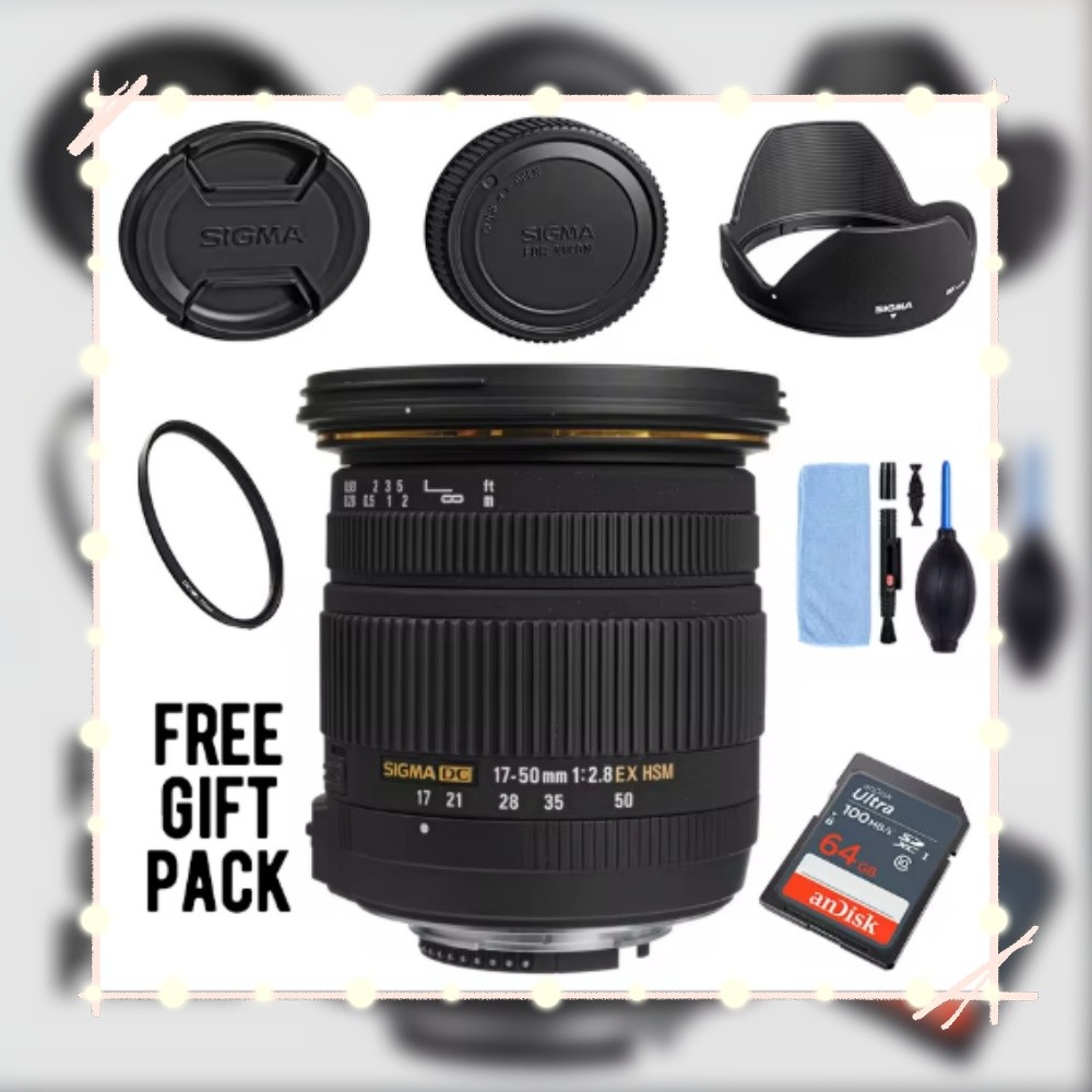 For Sigma 17-50mm f/2.8 EX DC OS HSM FLD Large Aperture Standard Zoom Lens for Canon For Nikon