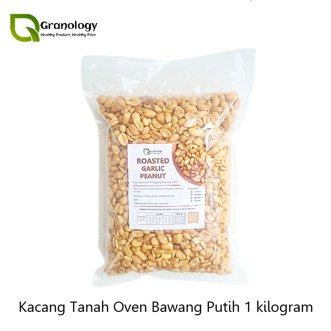 

Kacang Tanah Panggang Bawang Putih / Roasted Garlic Peanut (1 kilogram) by Granology