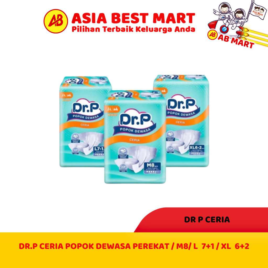 DR.P CERIA POPOK DEWASA PEREKAT//PARENTY PEREKAT DAN CELANA // M isi 8// L isi 7+1 // XL isi 6+2 - A
