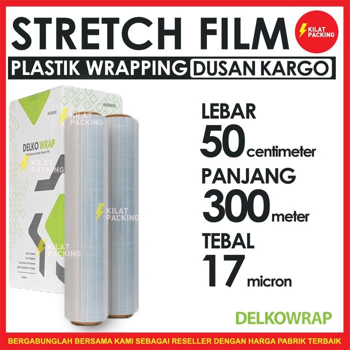 

Stretch Film Bening 50 CM x 300 M Plastik Wrapping 1 Dus Ekspedisi / Kargo