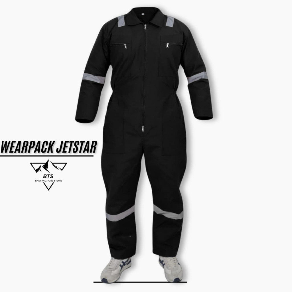 Wearpack Safety Proyek Baju Bengkel Scoutlight Jet Star Werpack Seragam Kerja