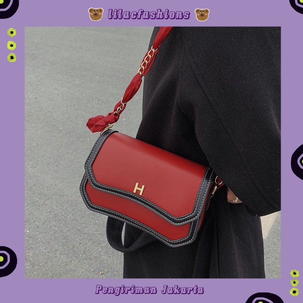 LILACFASHIONS E2438  TAS SELEMPANG WANITA SHOULDER BAG FASHION IMPORT TAS KETEK