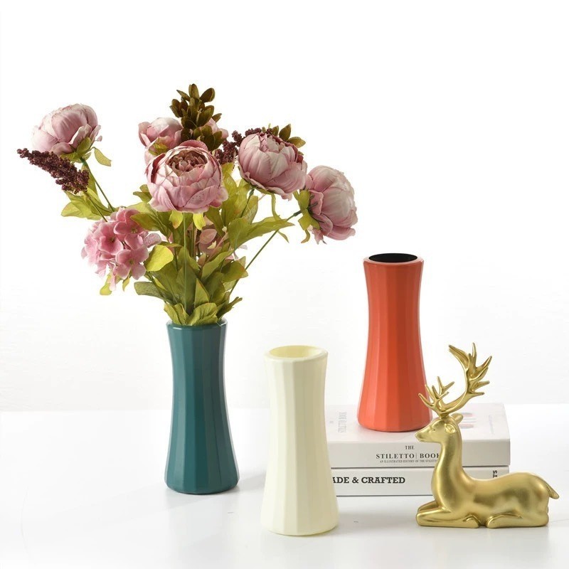 [Koleksi Vas Bunga] Surprice Vas Bunga Plastik / Guci Pajangan / Pot Dekorasi Minimalis
