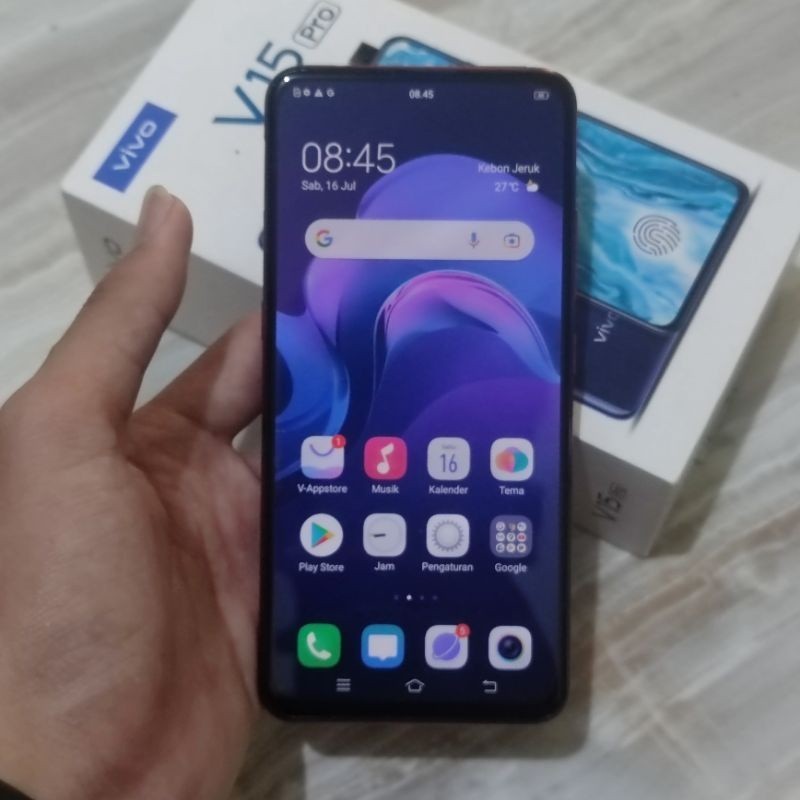 Vivo V15 Pro Ram 6/128Gb ex Resmi Fullset murah