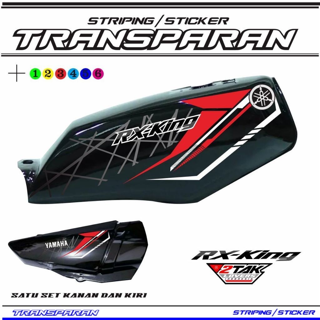 Striping Rx King Transparan || Striping Rx King || Striping Variasi Rx King (COD) /TRANSFARAN NEW