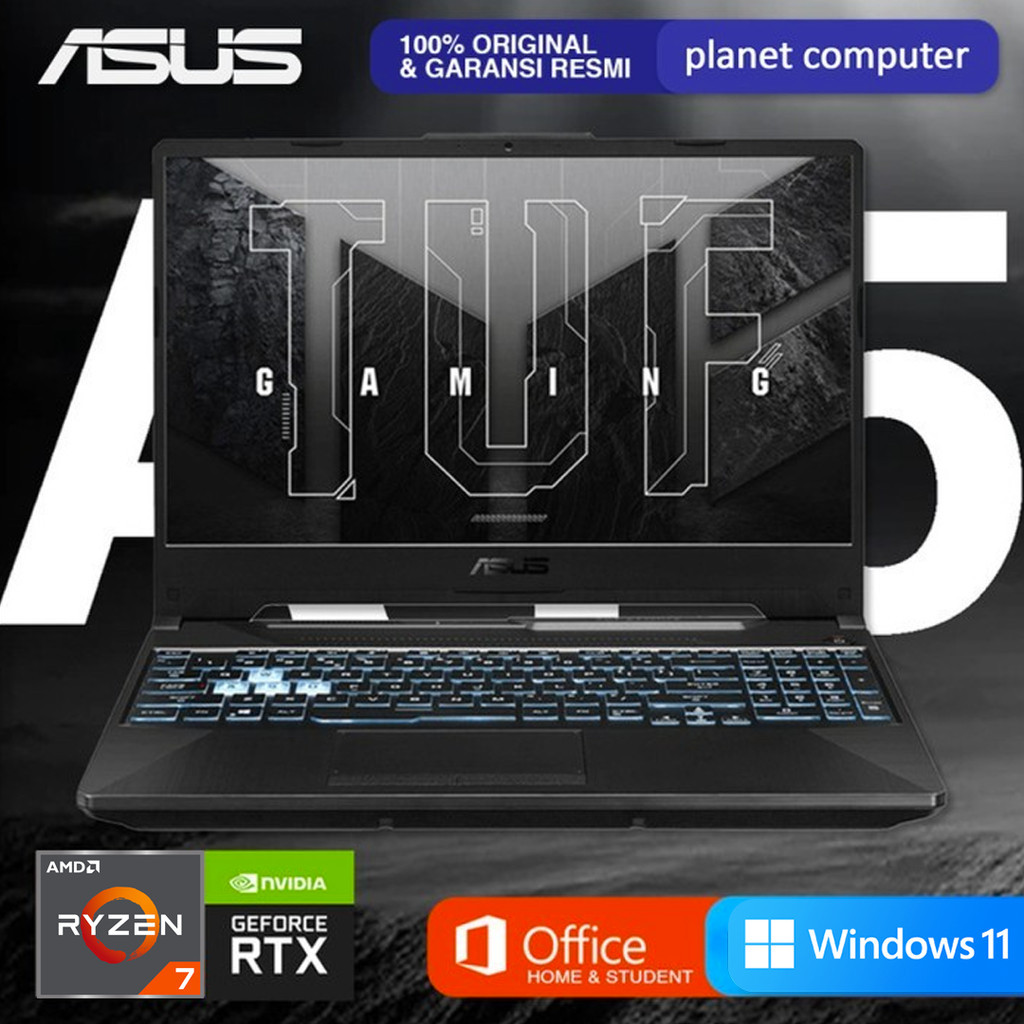 Asus TUF FA506NCR-R735B6T-O Ryzen 7-7435HS 16GB 512GB RTX3050 W11+OHS