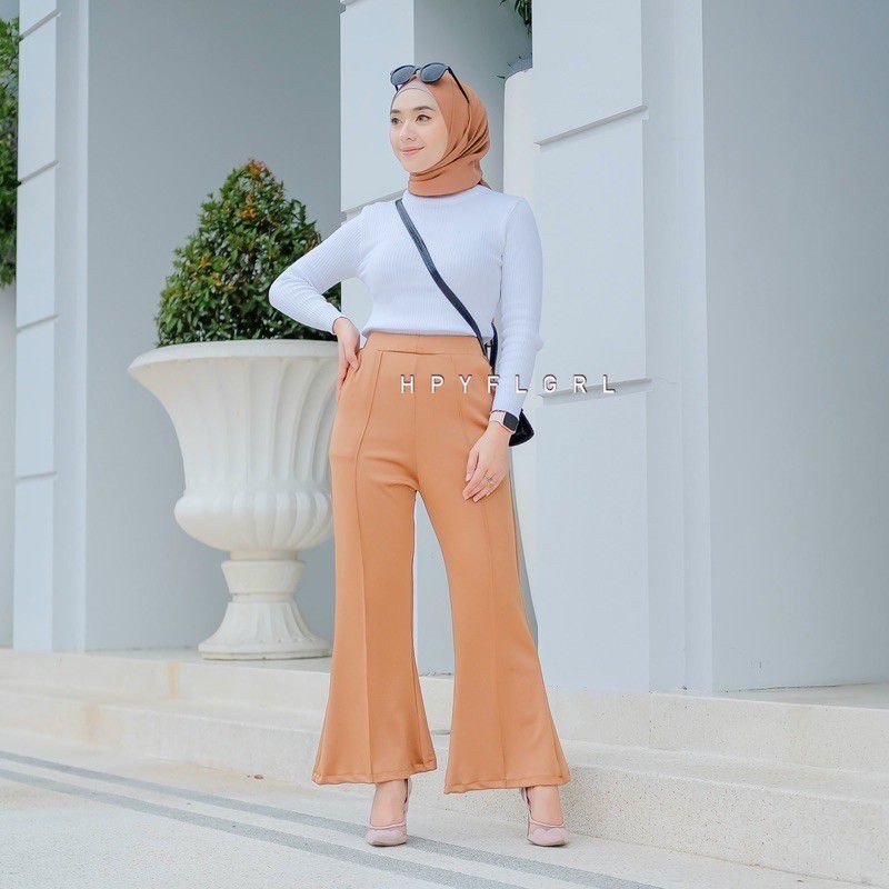 VIKI DAILY Celana Cutbray scuba premium tebal SIZE JUMBO BB MAX 100KG