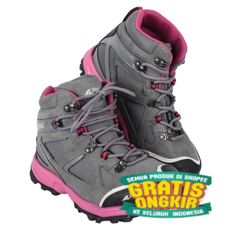 Sepatu Gunung Wanita Arei Smithsonia Shoes - Sepatu Hiking Woman Series Arei Outdoorgear/ cream abu 