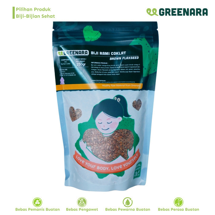 

HEMAT! Biji Rami Coklat 250gr / Natural Brown Flaxseed